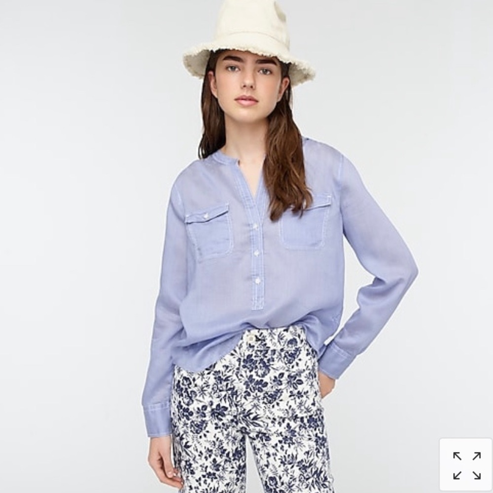 J Crew Ladies Popover Shirt
